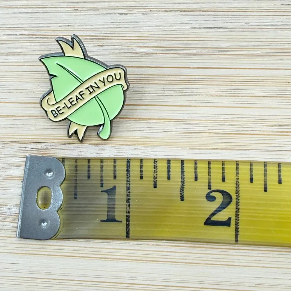 Be-Leaf in You Punny Motivational Enamel Pin